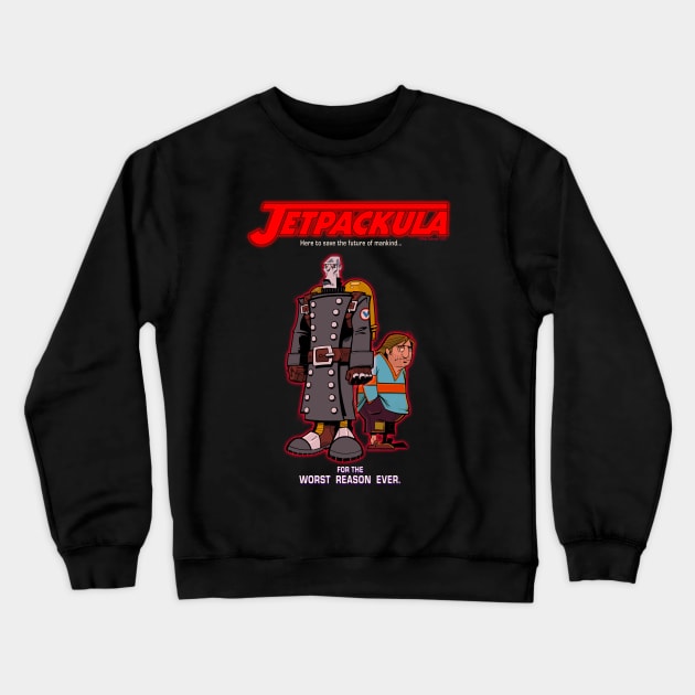 Jetpackula Crewneck Sweatshirt by RobSchrab